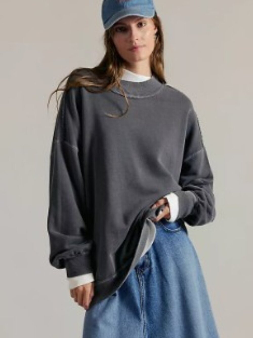 (FP-59) Free People We The Free Palm Spring Pullover